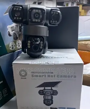 Kamera ya Ulinzi ya Nje ya V380 Pro 12MP 4G Solar Lenzi Tatu