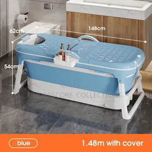 1.48m Blue Foldable Portable Bathtub