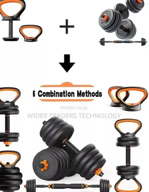 Uzito wa Kettlebell 50kg 6-in-1 Inayoweza Kurekebishwa