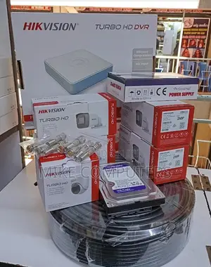Seti ya CCTV ya Hikvision Chaneli 4 na Kamera za 2MP Full HD Night Vision