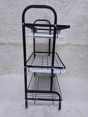 3 Tier Carbon Steel Dish Rack