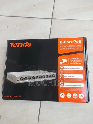 Tenda 8-Port PoE Switch TEF1110P-8-63W