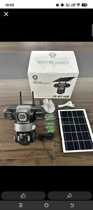 Kamera ya CCTV ya 4G yenye Lenzi Tatu na Solar