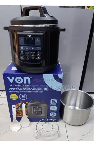 Von Pressure Cooker 8L with Stainless Steel Pot