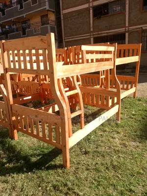 Hardwood Double Decker Bed - 4x6 by 3.5x6