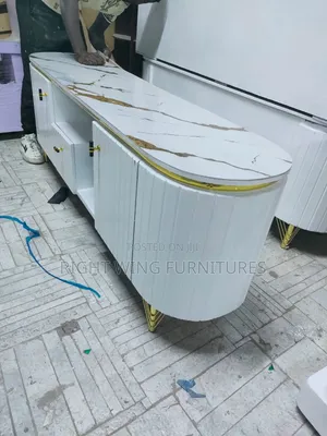 Stendi ya TV ya Kisasa ya Mbao ya Durable