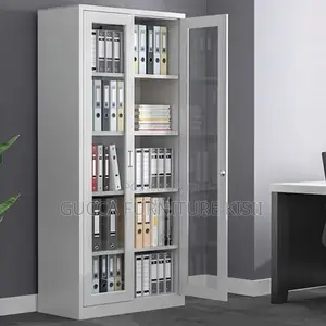 2-Door Full Glass Office Cabinet