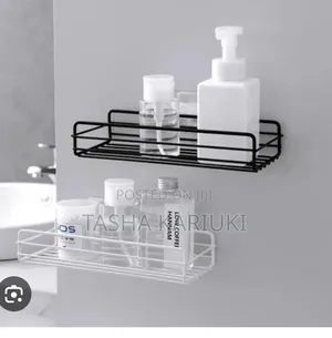 Metallic Bathroom Organizer