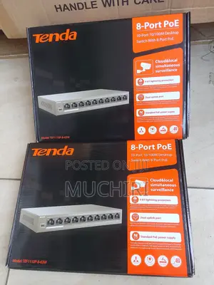 Tenda TEF1105P-4-63W 8-Port PoE Network Switch