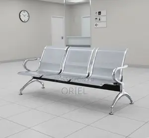 Benchi la Chuma la Kusubiria Hospitalini la Viti 3