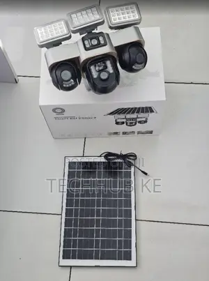 Kamera ya CCTV ya 4G ya Jua ya PTZ yenye Lensi 3, Skrini 3 na Taa za LED