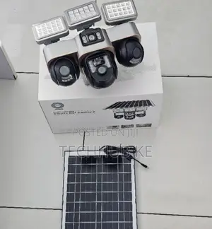 V380 4G Solar CCTV yenye Triple-Screen PTZ