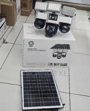 Kamera ya CCTV ya V380 Pro 4G yenye Lenzi Tatu, Inayotumia Jua