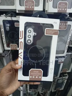 Matte Translucent Black Phone Case for Samsung Galaxy A36 5G