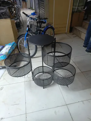 4-Tier Fruit Rack - Metal Kitchen Organizer