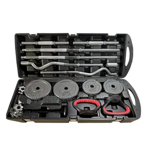 58KG Adjustable Dumbbell and Barbell Set with Case