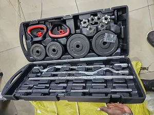 58kg Adjustable Dumbbell and Barbell Set with Kettlebell