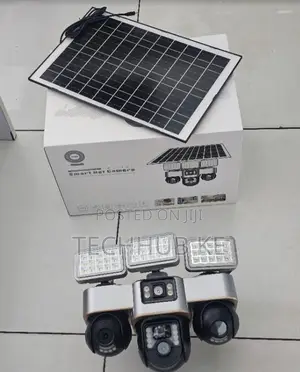 Kamera ya CCTV ya 4G Inayotumia Jua yenye Lensi Tatu na SIM Kadi