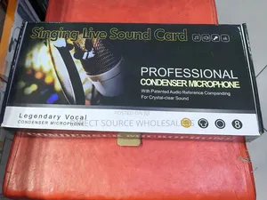 Professional BM800 Microphone with V8 Live Sound Card
