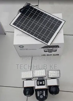 Kamera ya CCTV ya 4G Lenzi Tatu Isiyo na Waya ya PTZ yenye Solar