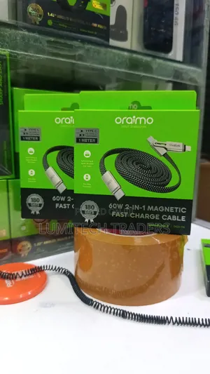 2-in-1 Magnetic Fast Charge Cable 60W
