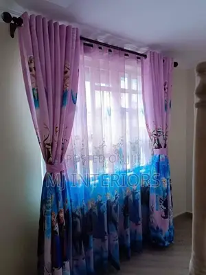 Modern Cartoon Curtains for Living Room and Bedroom