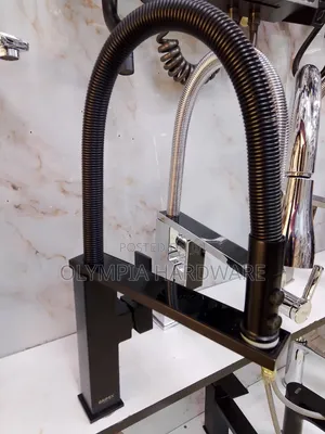 Brimix Black Pull Out Kitchen Mixer Tap