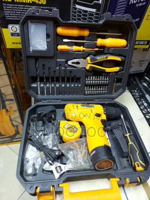 Ingco Cordless Drill 81-Piece Tool Kit