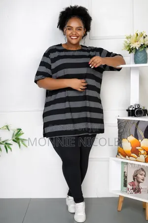T-Shirt Maridadi za Lounge Wear za Plus Size