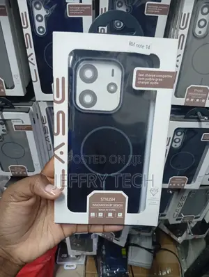 Kifuniko cha Nyuma cha Magnetic Matte kwa Xiaomi Redmi Note 14