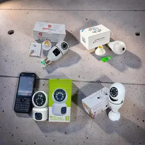 PTZ Rotating Dual Lens WiFi Bulb Camera