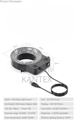 Mechanic L144 Microscope Ring Light Source