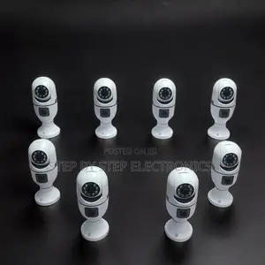 PTZ Rotating Dual Lens WiFi Bulb Camera