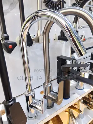 Chrome Kitchen Pillar Mixer Faucet