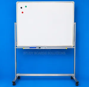 120x120cm Magnetic Whiteboard with Wheeled Stand