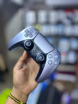 Kidhibiti cha PS5 Kisicho na Waya Rangi ya Sterling Silver