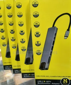 8-in-1 Type-C to HDTV Multifunction Hub