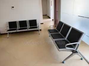 Kiti cha Ofisi cha Kisasa Cheusi cha Watu 3