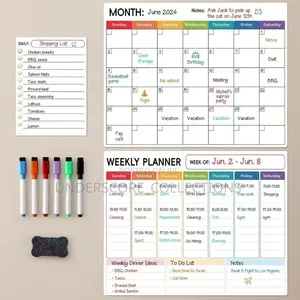 Magnetic Whiteboard Planner Set
