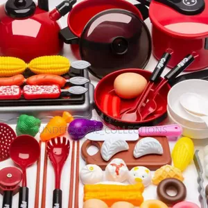 Kids Kitchen Pretend Play Cookware Playset