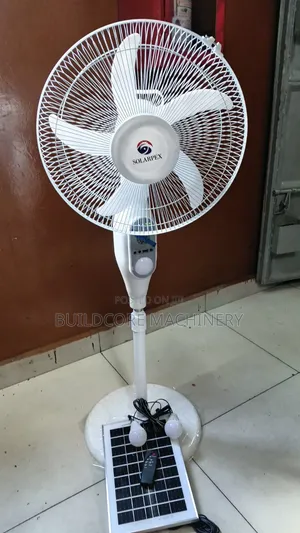 16-inch DC Fan with Solar Bulbs and Remote Control