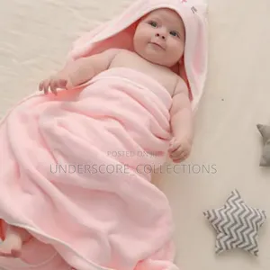 Animal Print Baby Bath Hooded Towels