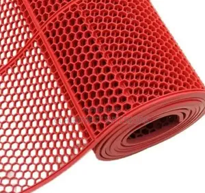 Red Perforated PVC Anti-Slip Mat
