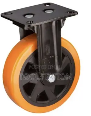 Castor Wheels 4 Inch Fixed with Plate Set of 4 Heavy Duty 90kg Load