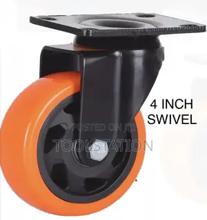Castor Wheels 4 Inch Swivel with Plate Set of 4 Heavy Duty