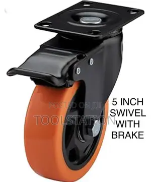 Castor Wheel 5 Inch Swivel With Brake Set of 4