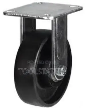 4x1 Inch Metal Cast Iron Fixed Type Heavy Duty 70kg Load Castor Wheel