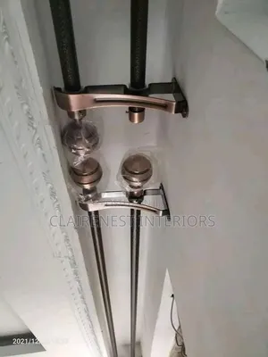 Strong Support Coated Rods for Curtains