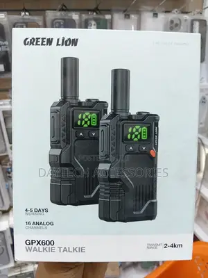 Green Lion GPX600 Walkie Talkie with 16 Analog Channels