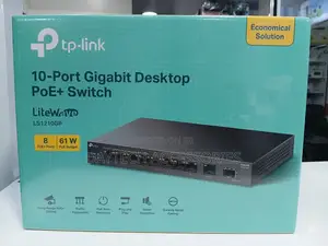 TP-Link LiteWave LS1210GP 10-Port Unmanaged Desktop Switch